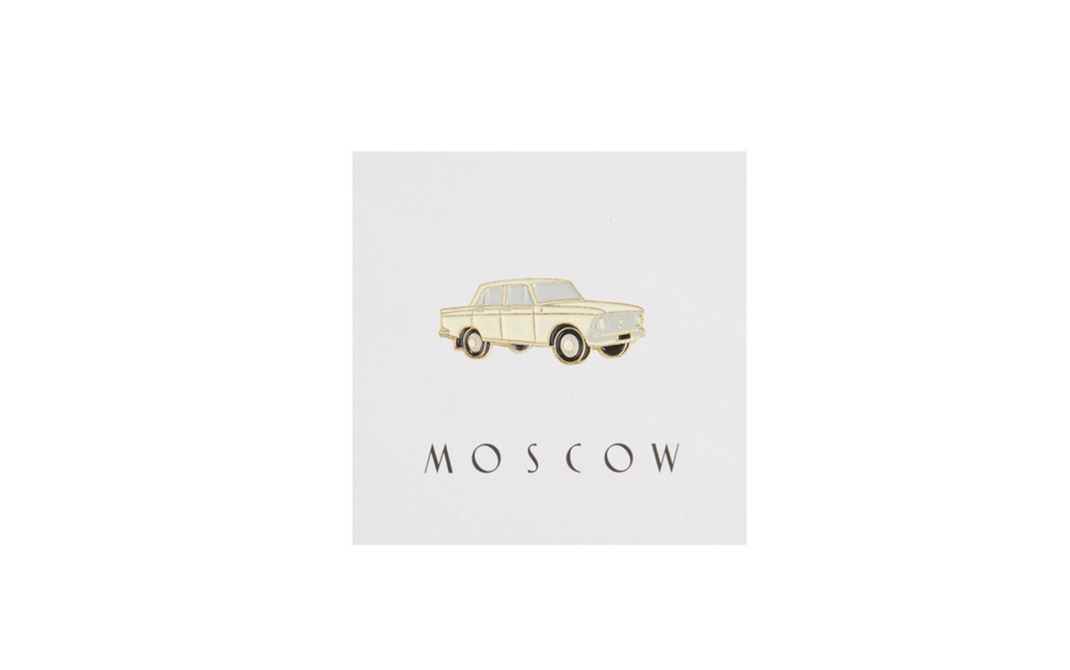 Значок Heart of Moscow — Москвич Белый